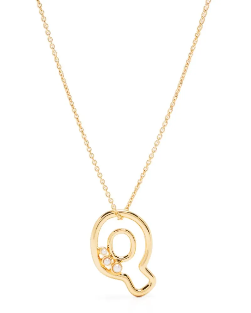Missoma Halskette mit Buchstaben-Anhänger - Gold Gold