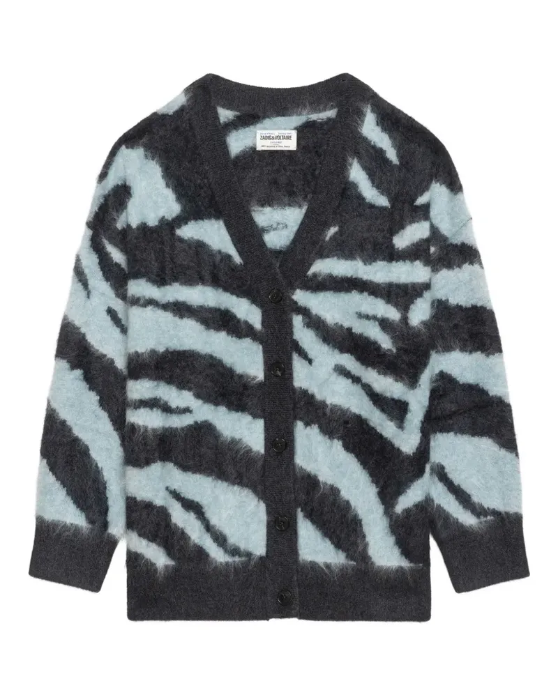 Zadig & Voltaire Arpa Cardigan aus 100% Kaschmir - Grau Grau