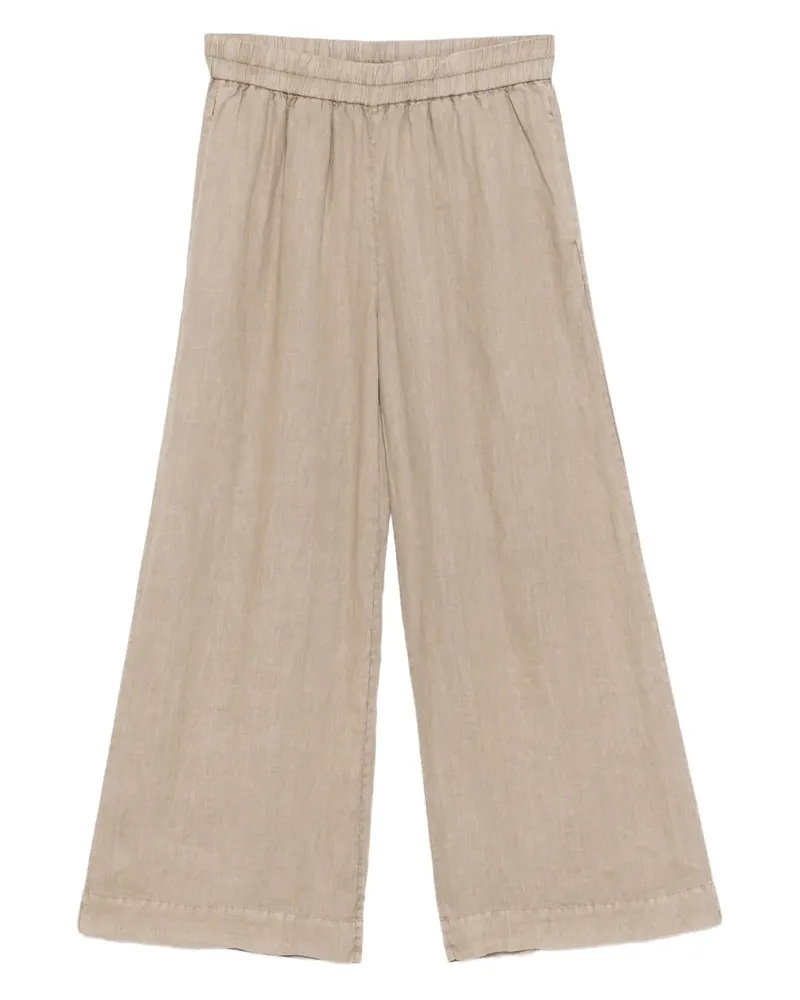 James Perse Hose aus Leinen - Braun Braun