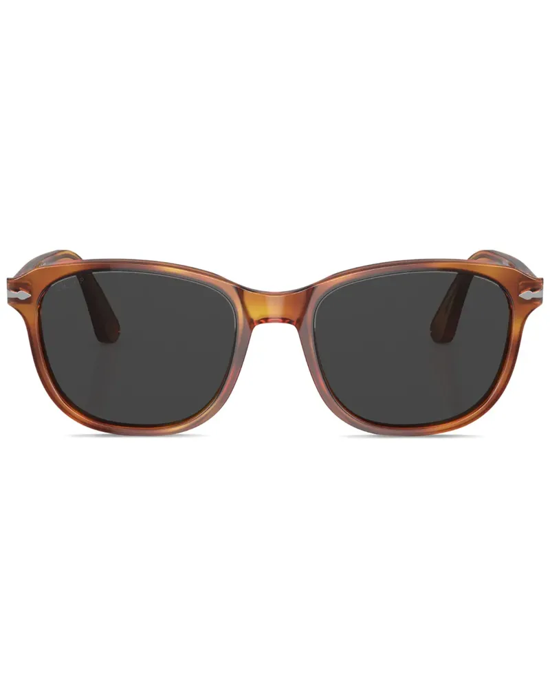 Persol Sonnenbrille mit rundem Gestell - Braun Braun