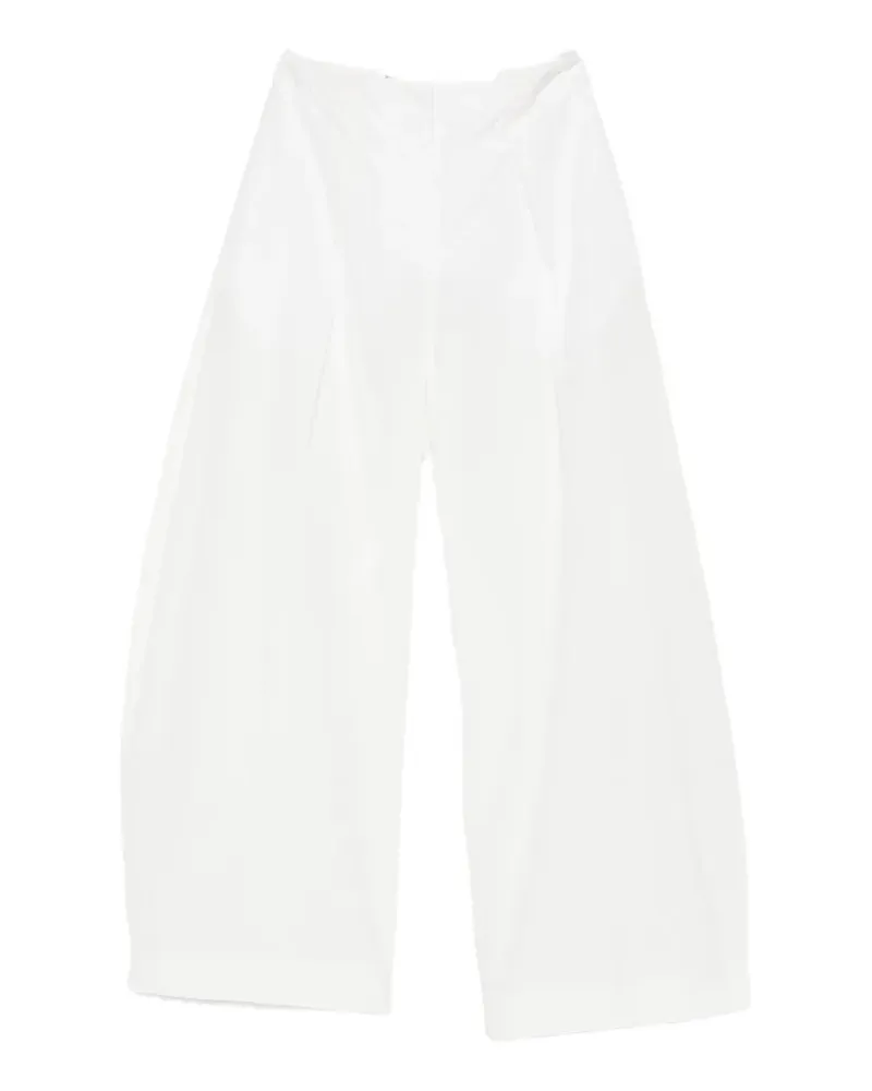 Jacquemus Ovalo Hose mit weitem Bein - Weiß Weiß