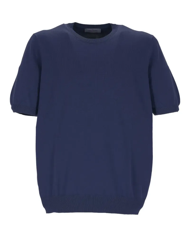 Gran Sasso T-Shirt mit rundem Ausschnitt - Blau Blau