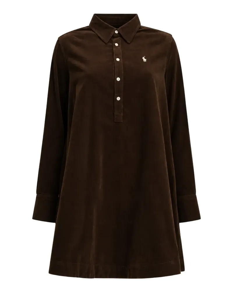 Ralph Lauren corduroy pleated shirt dress - Braun Braun