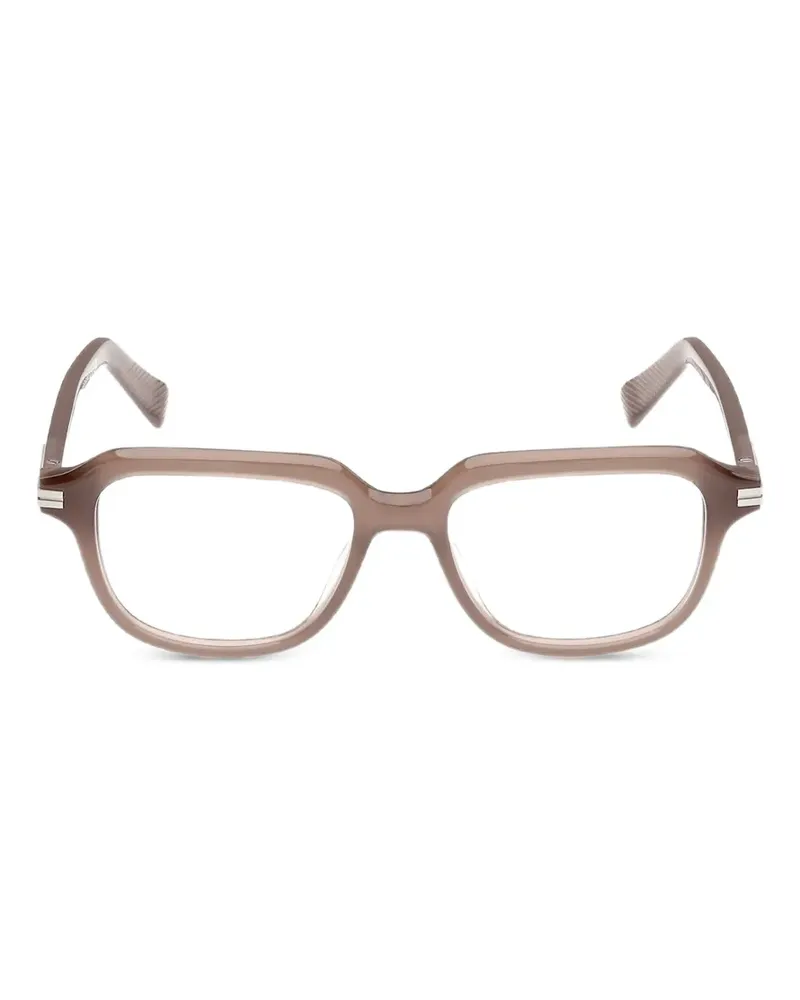 Ermenegildo Zegna Brille mit eckigem Gestell - Braun Braun