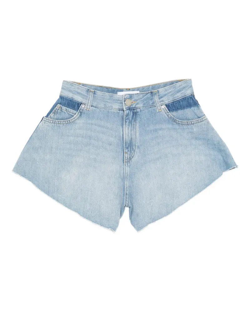 Pinko raw-cut denim shorts - Blau Blau