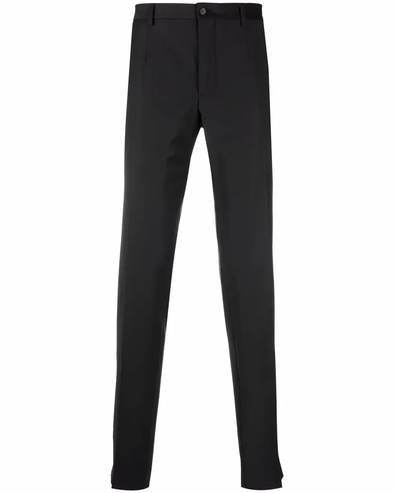 Philipp Plein Gerade Hose mit Streifen - Schwarz Schwarz