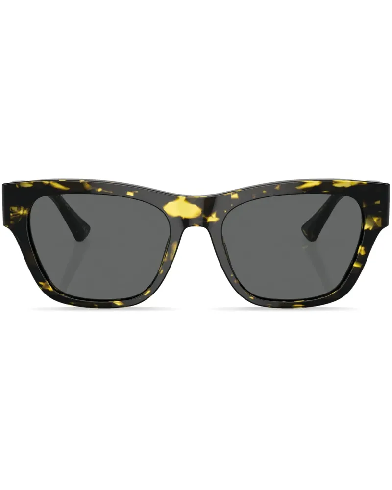 Versace Sonnenbrille mit eckigem Gestell - Grün Grün