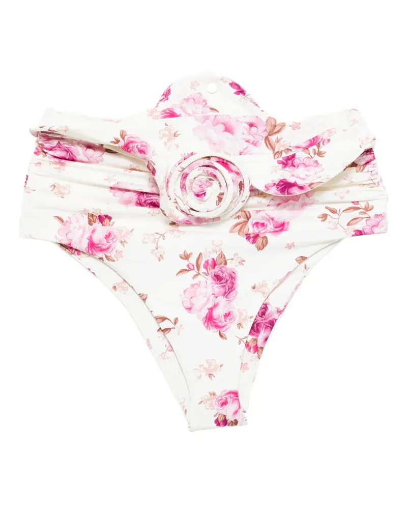 Magda Butrym floral rosette bikini bottoms - Nude Nude