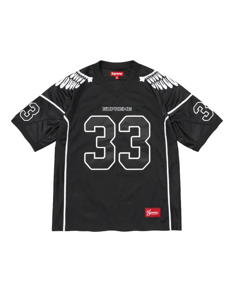 Supreme Being T-Shirt mit Flügel-Print - Schwarz Schwarz