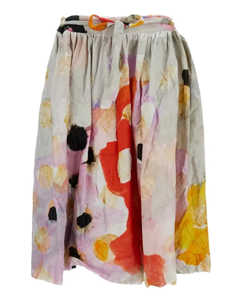 Daniela Gregis printed midi skirt - Nude Nude