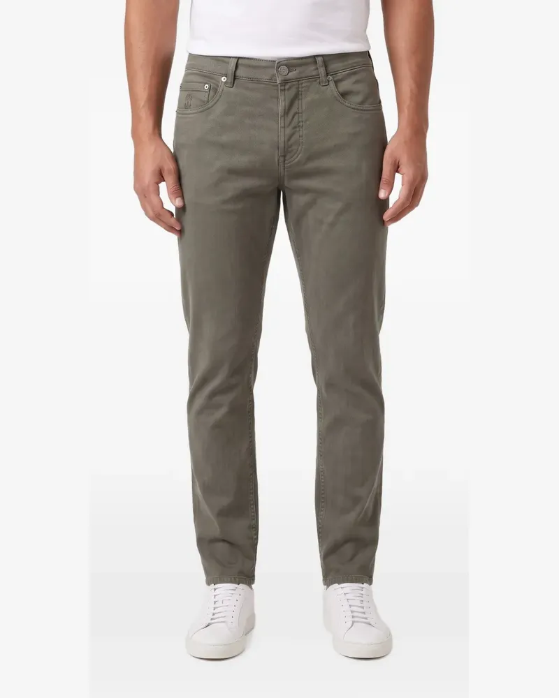 Brunello Cucinelli Leichte Jeans im Five-Pocket-Design - Grün Grün