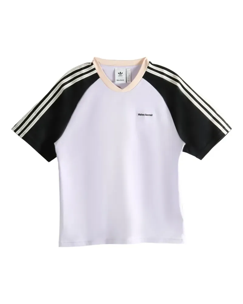 adidas stripe-detailing T-shirt - Weiß Weiß