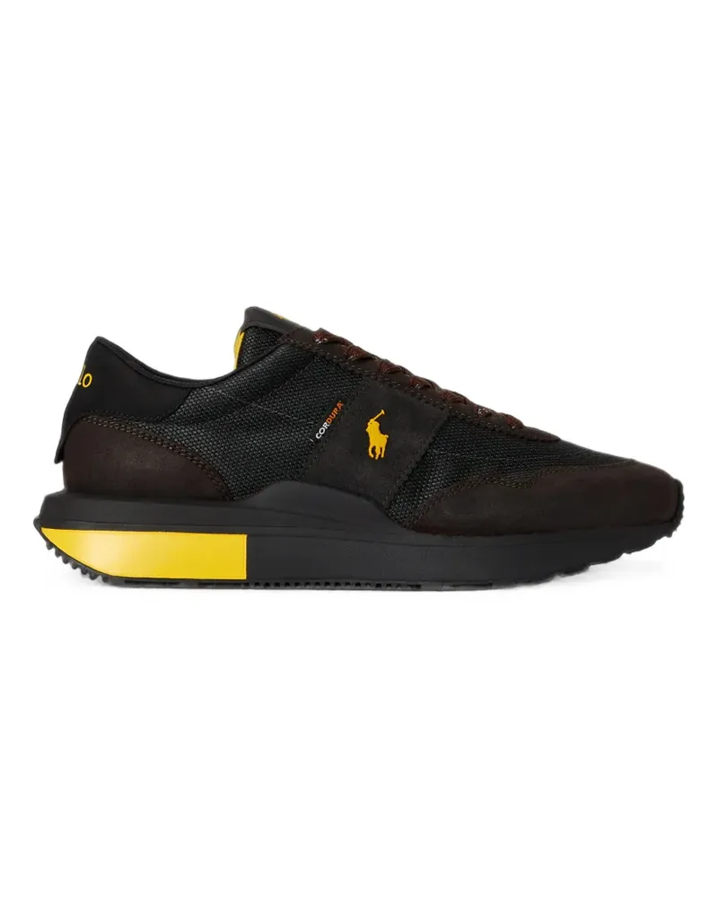 Ralph Lauren Train 89 Sneakers mit Einsätzen - Schwarz Schwarz