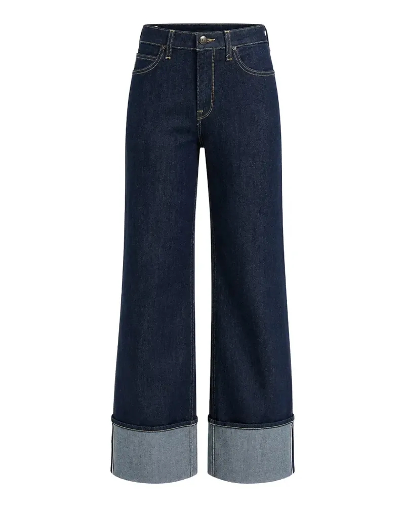 Lee Stella wide-leg turn-up-hem jeans - Blau Blau