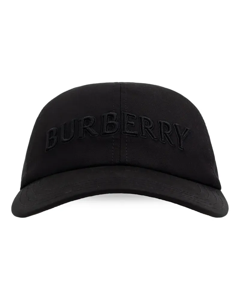 Burberry Baseballkappe mit Logo-Stickerei - Schwarz Schwarz