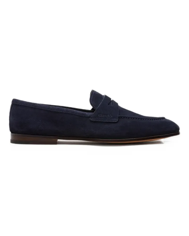 Church's almond-toe suede loafers - Blau Blau