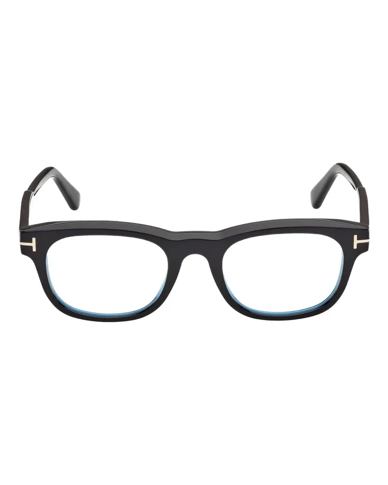Tom Ford T-logo square-frame glasses - Schwarz Schwarz