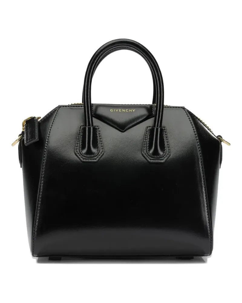 Givenchy mini Antigona leather tote bag - Schwarz Schwarz