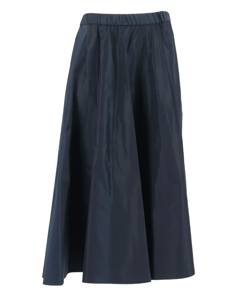 ASPESI Ausgestellter Midirock mit Stretchbund - Blau Blau