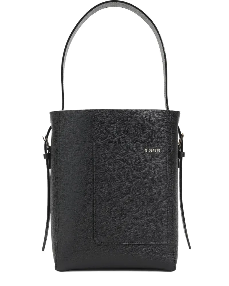 Valextra Beuteltasche aus Leder - Schwarz Schwarz