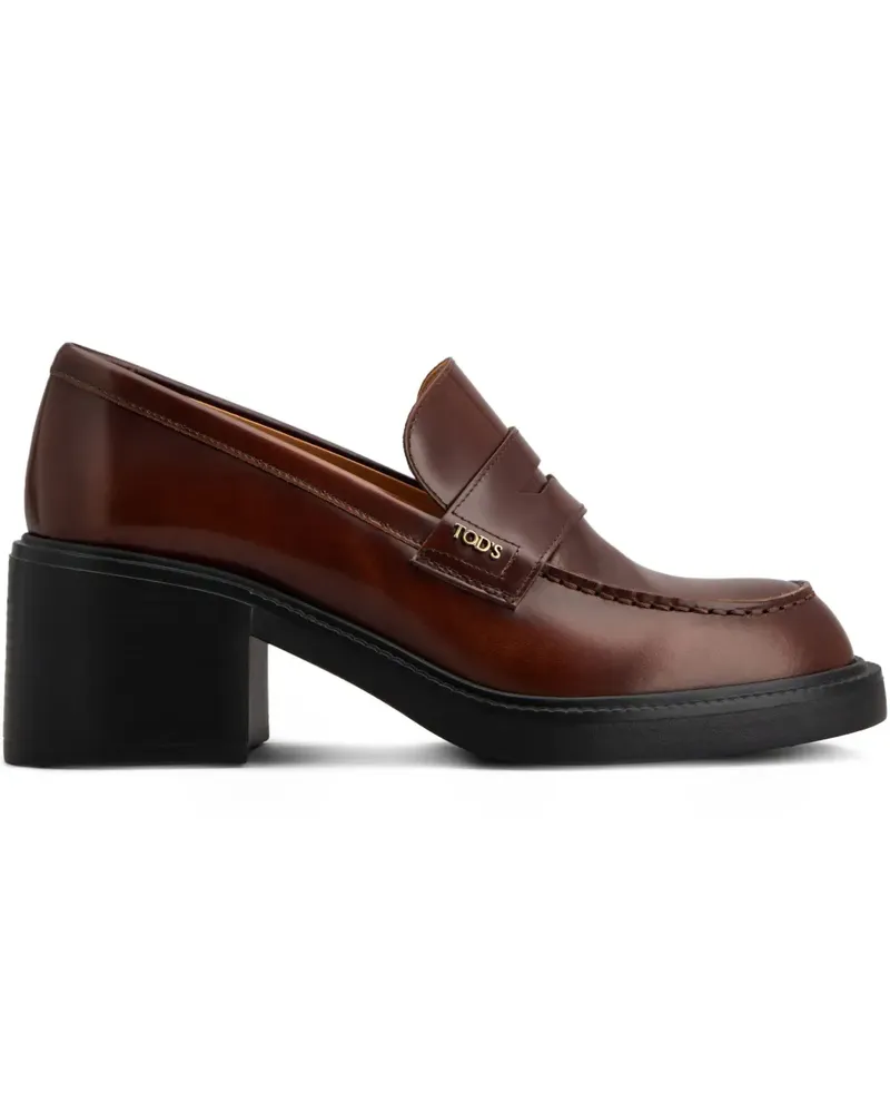 TOD'S Loafer aus Leder 60mm - Braun Braun