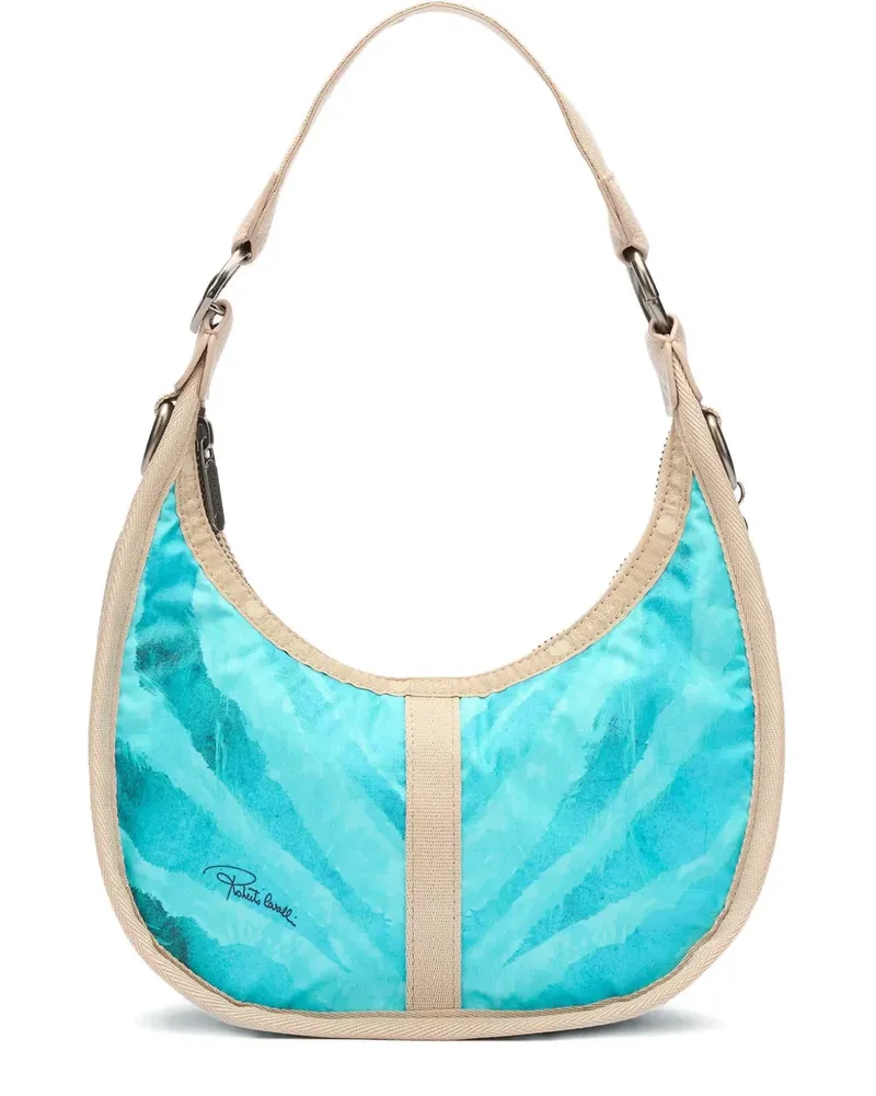 Roberto Cavalli Scooped Schultertasche - Blau Blau