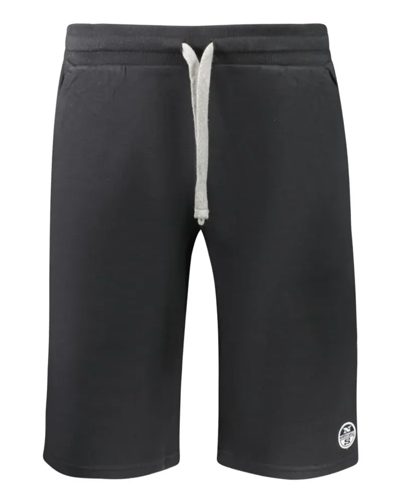North Sails logo-detail track shorts - Schwarz Schwarz