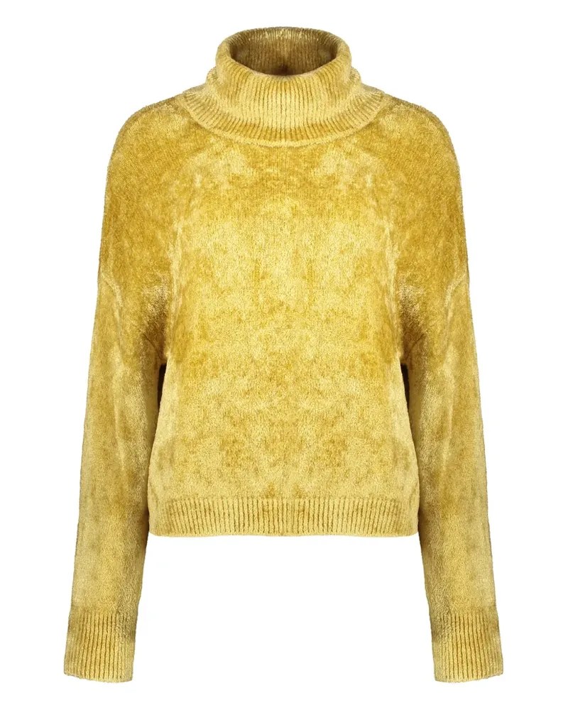 Herno Pullover mit Stehkragen - Gelb Gelb