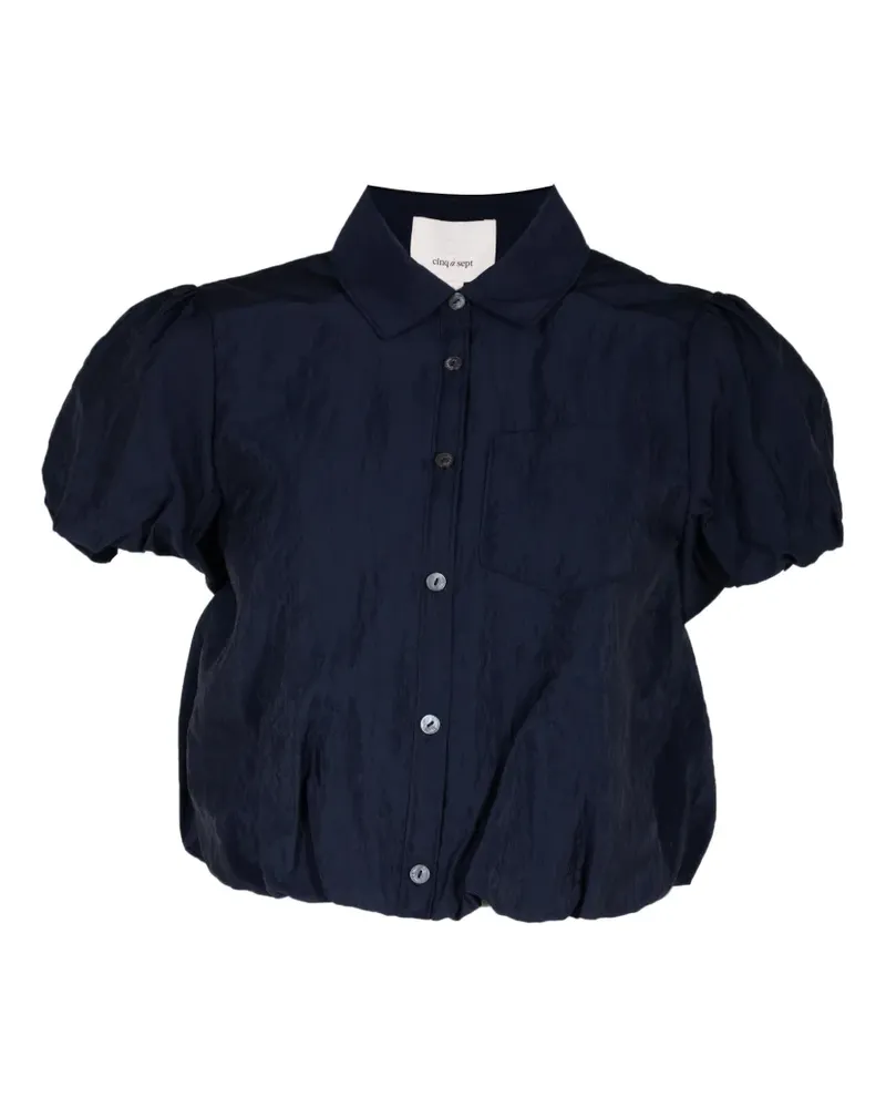 Cinq à Sept Allinae puff-sleeve button-down shirt - Blau Blau