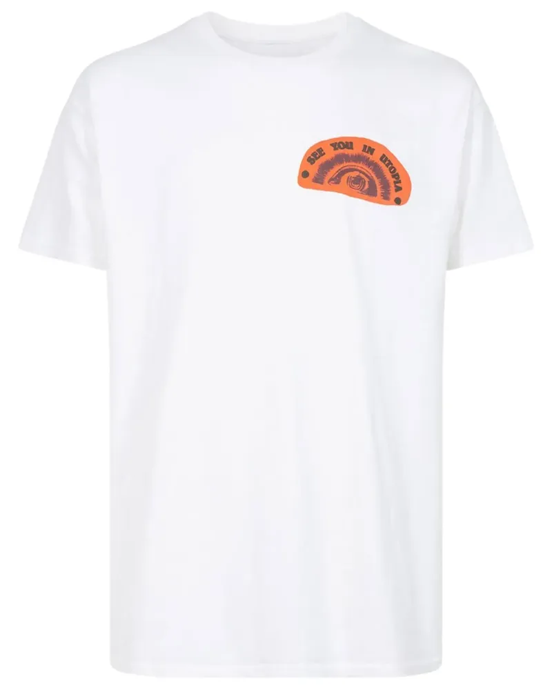 Travis Scott T-Shirt mit Hände-Print - Weiß Weiß