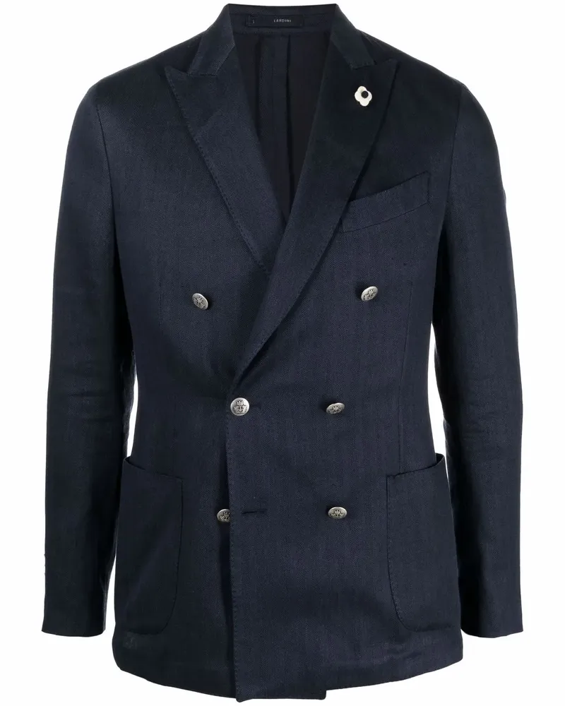 LARDINI Doppelreihiges Sakko - Blau Blau
