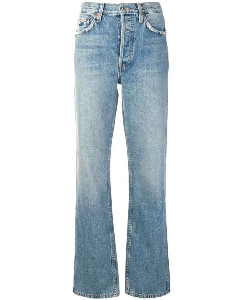 RE/DONE Gerade Jeans Blau