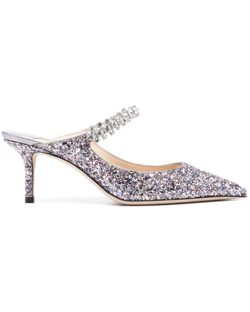 Jimmy Choo Bing Mules 65mm - Silber Silber