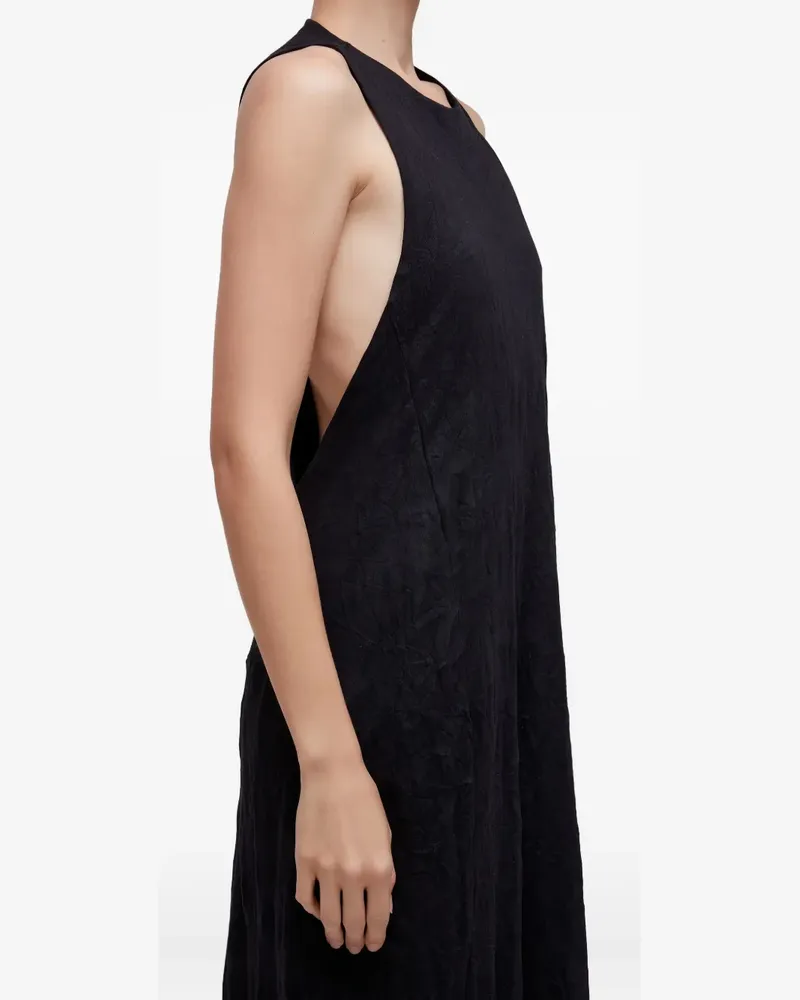 Osklen Ballonkleid in Knitteroptik - Schwarz Schwarz