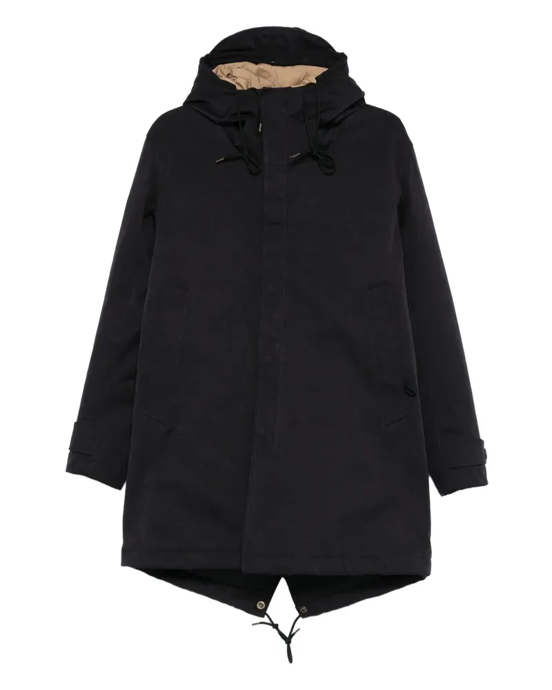 Ten c Parka mit Kapuze - Blau Blau