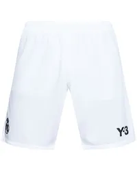 Y-3 x Real Madrid Shorts mit Logo Weiß