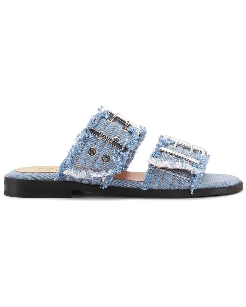 Ganni Feminine Jeans-Sandalen - Blau Blau