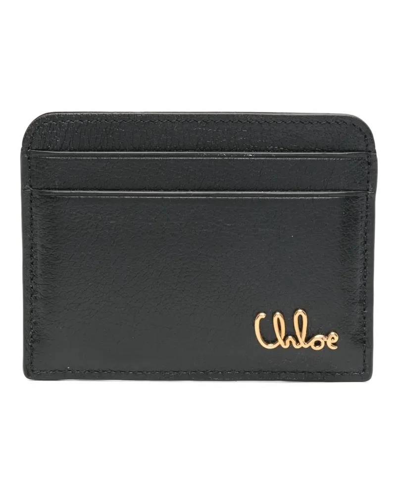 Chloé Kartenetui mit Signature-Detail - Schwarz Schwarz