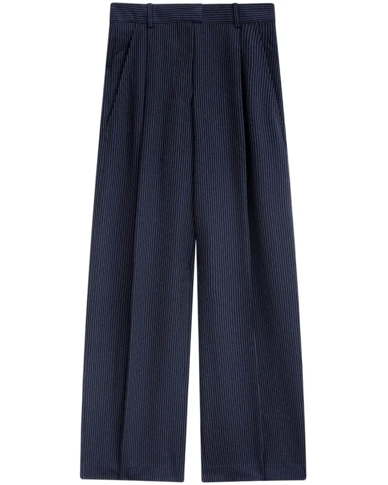 Isabel Marant Romina Hose mit Nadelstreifen Blau