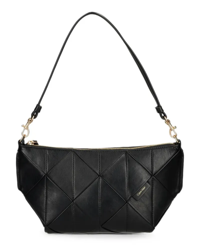 Calvin Klein Gesteppte Schultertasche - Schwarz Schwarz