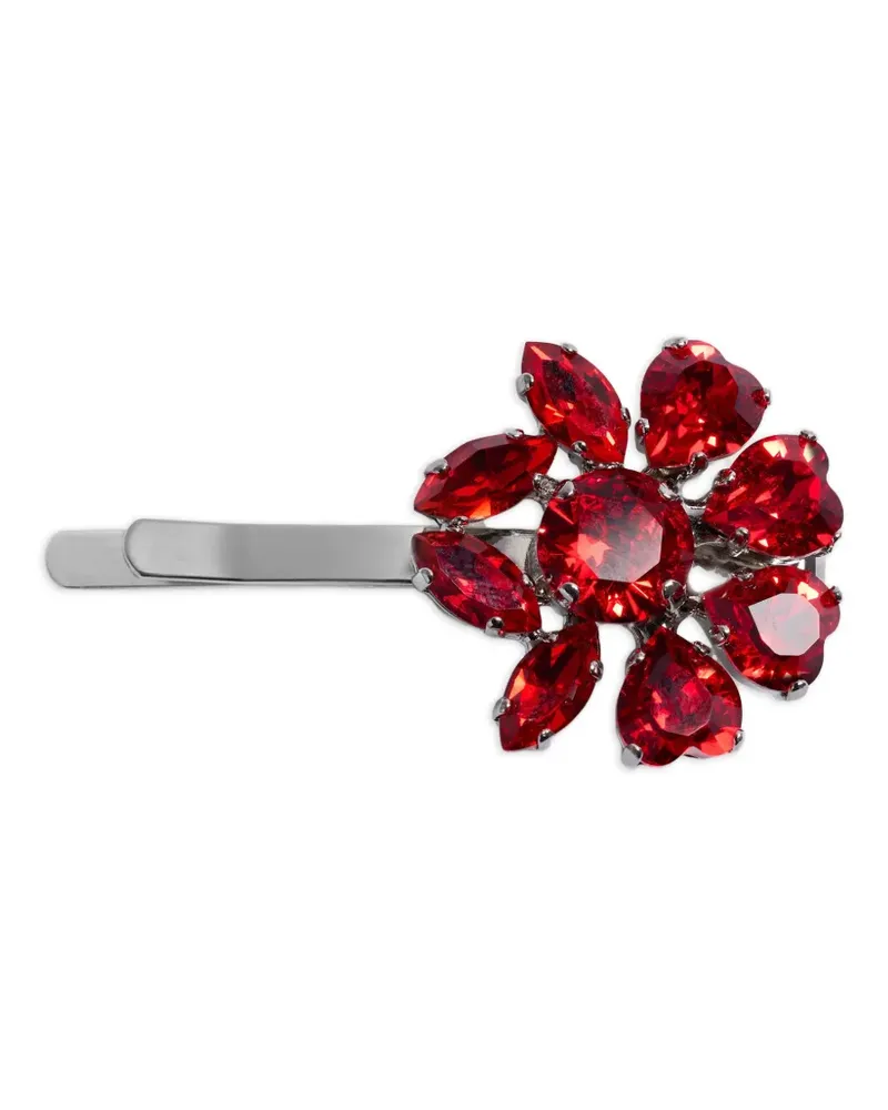 Simone Rocha Mini Heartbloom Haarspange - Silber Silber