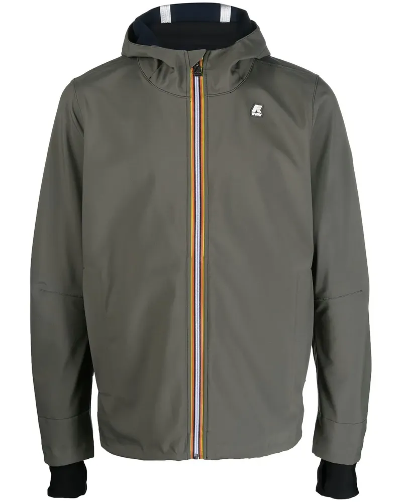 K-Way Jack Bonded Kapuzenjacke - Grün Grün