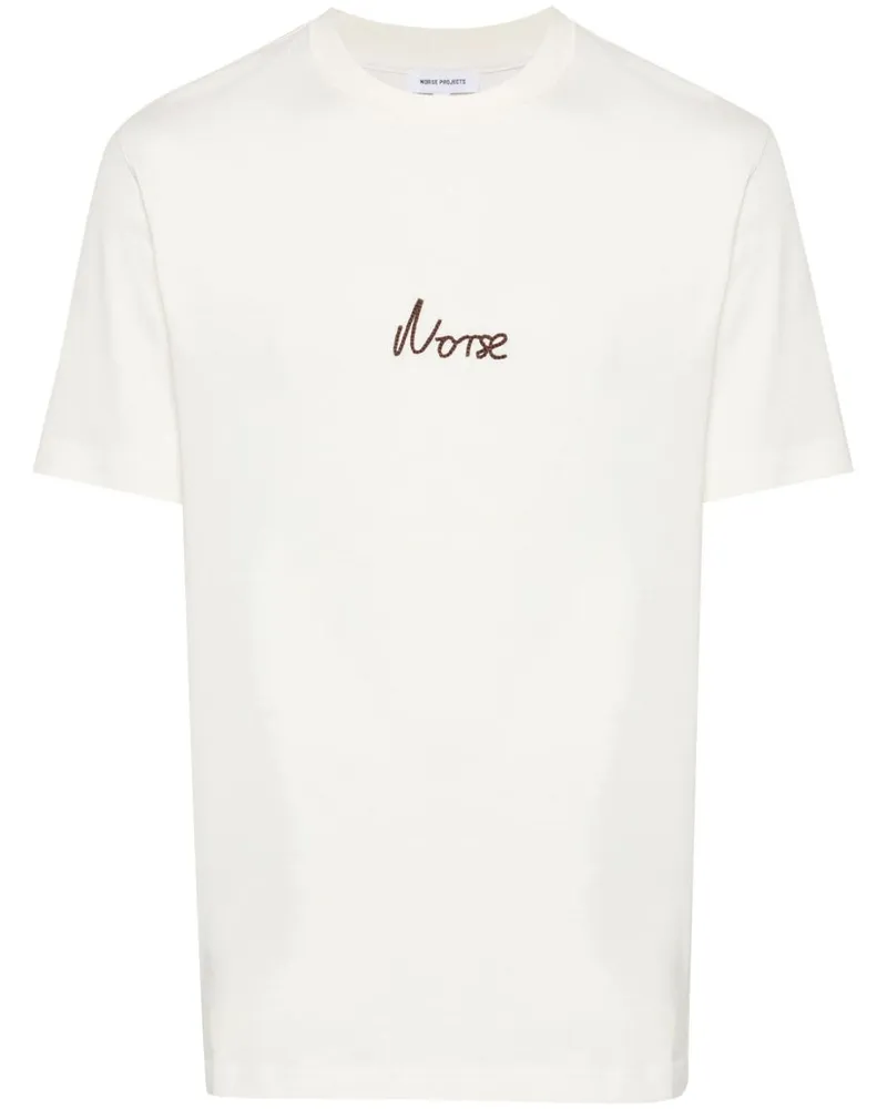 Norse Projects Johannes T-Shirt mit Logo Nude