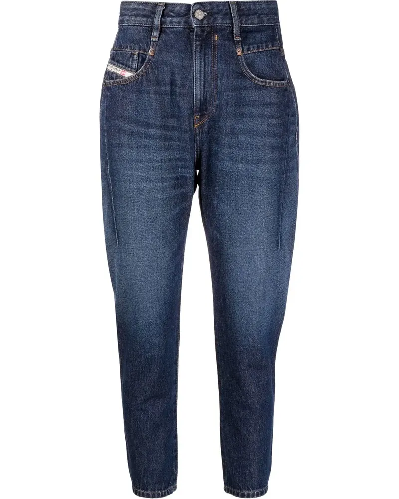 Diesel Fayza Cropped-Jeans - Blau Blau