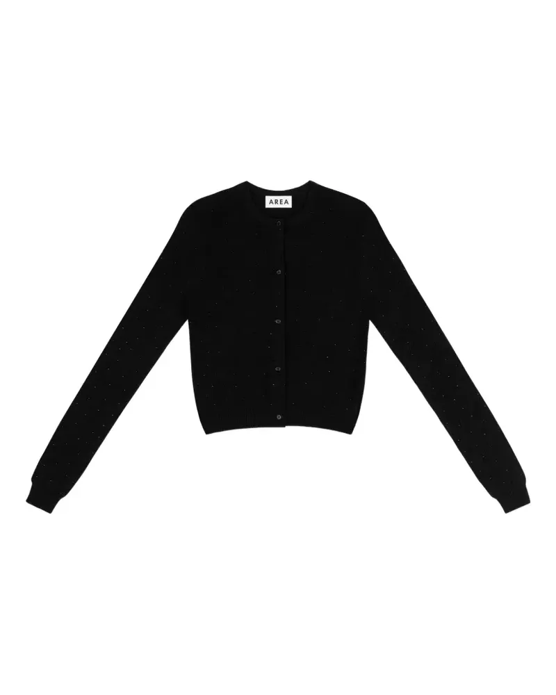 Area crystal-embellished cardigan - Schwarz Schwarz