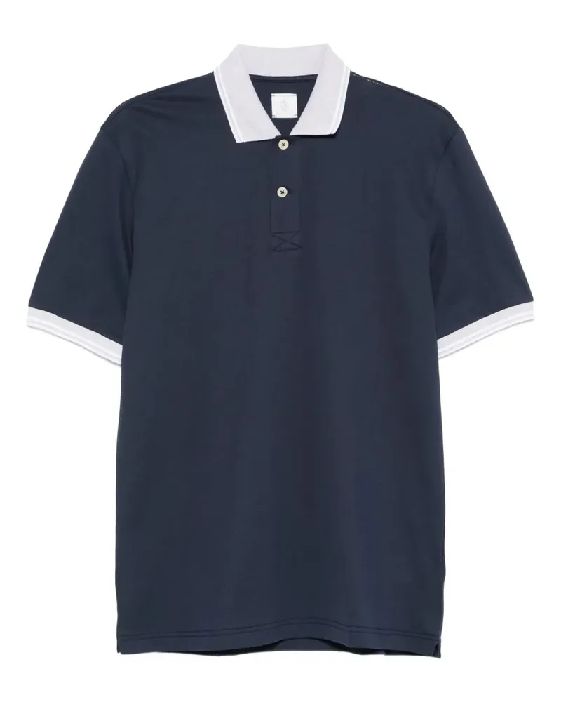 Eleventy Klassisches Poloshirt - Blau Blau