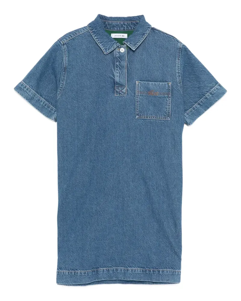 Lacoste Kleid mit Logo-Stickerei - Blau Blau