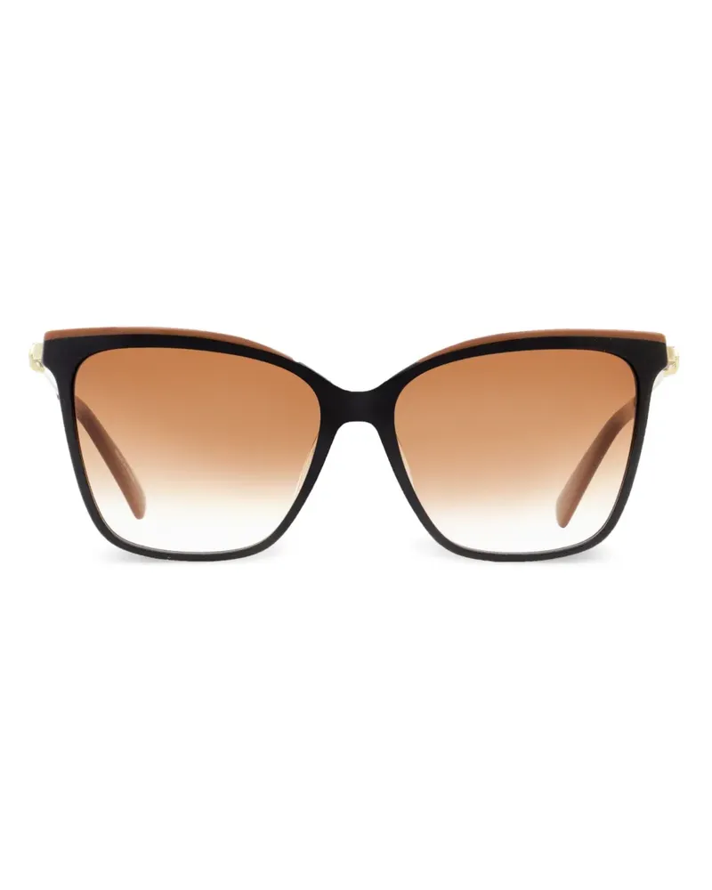 Longchamp Sonnenbrille mit Butterfly-Gestell - Schwarz Schwarz