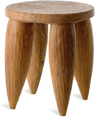 POLSPOTTEN Senofo Hocker aus Holz Braun