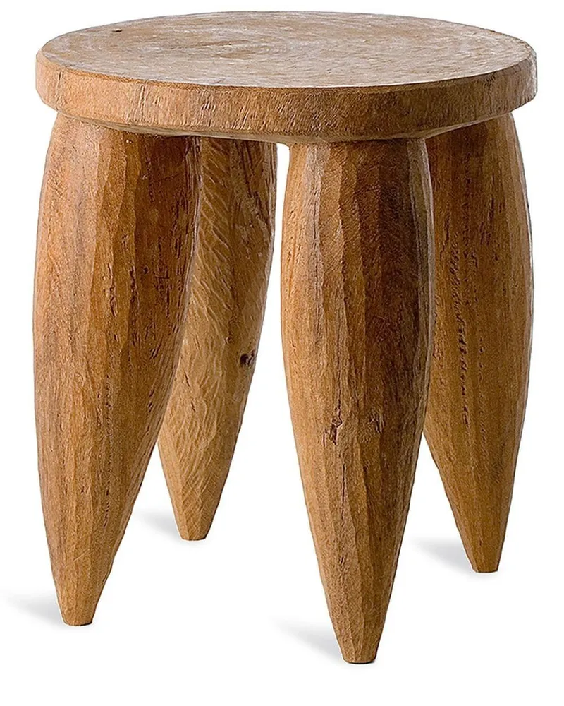 POLSPOTTEN Senofo Hocker aus Holz Braun